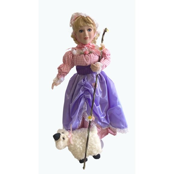 Avon Little Bo Peep Storytime Collectible Doll With Sheep & Certificate - Picture 1 of 7